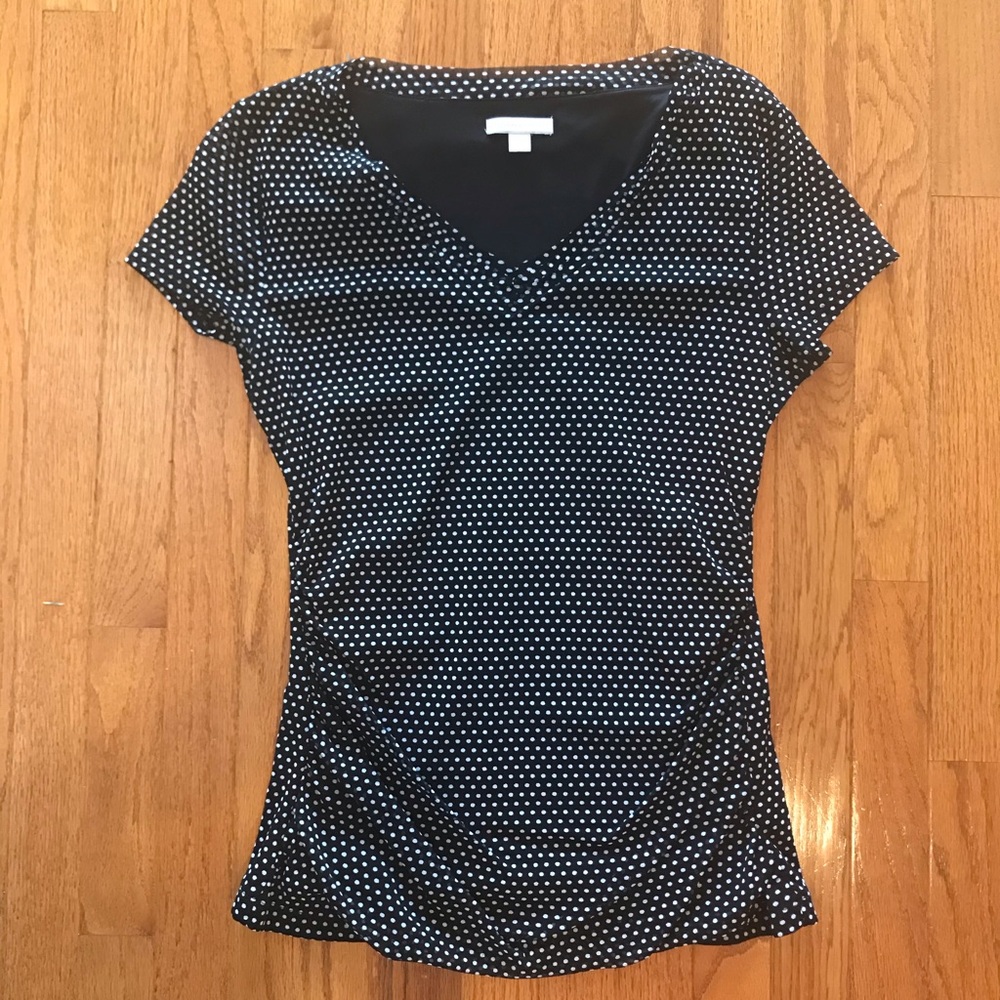 Black and White New York & Co. Polka Dot Top ⚪️⚫️